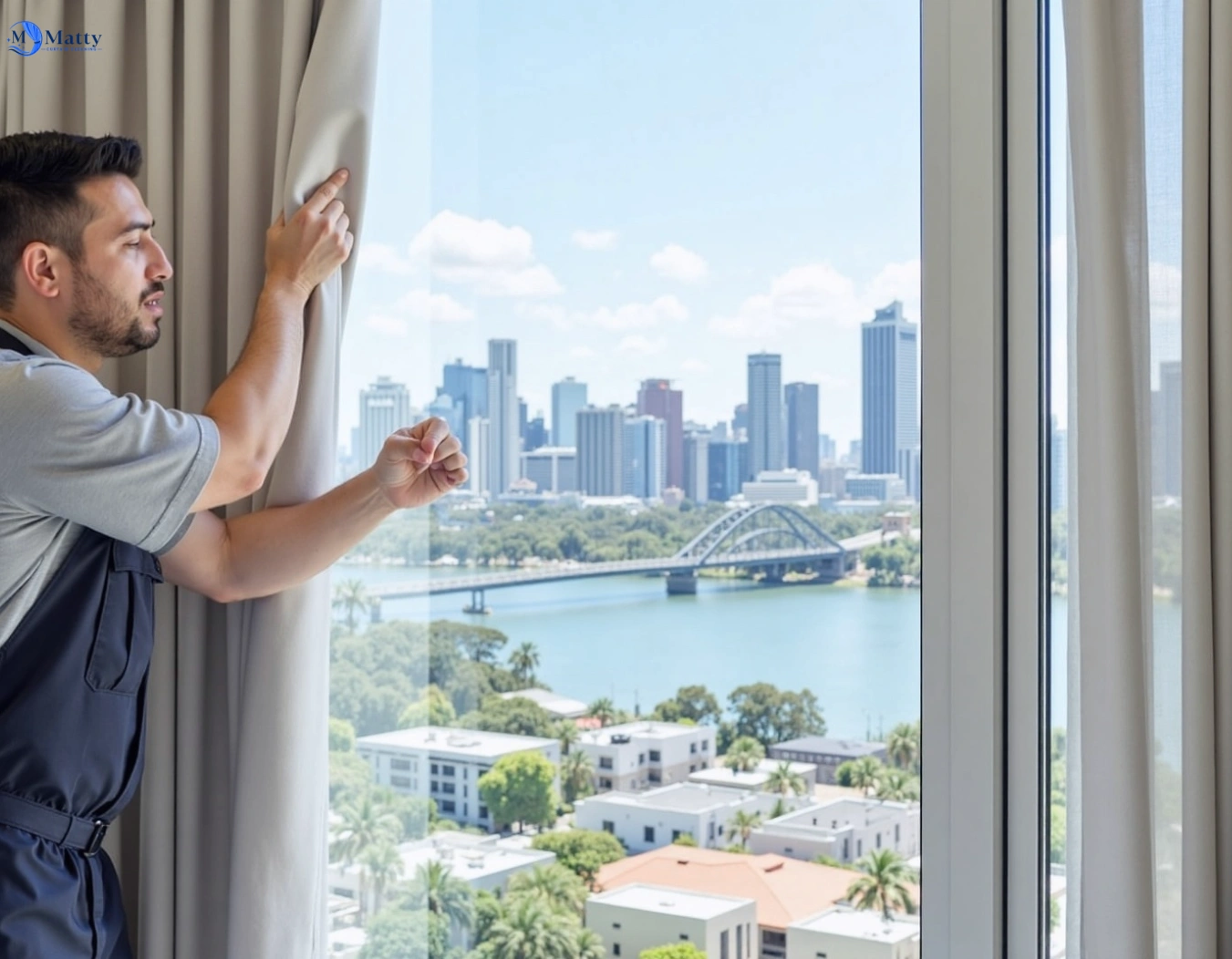 Professional curtain steam cleaning service clarkes-hill-vic QLD by Matty Curtain Cleaning